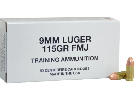 Blazer Brass Training Ammunition 9mm Luger 115 Grain Full Metal Jacket