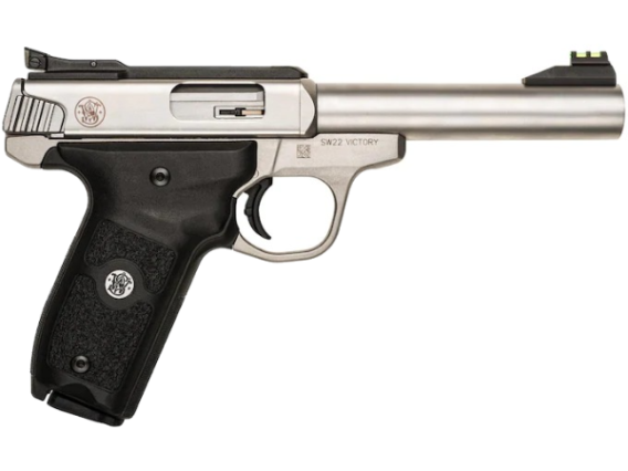 Smith & Wesson SW22 Victory Pistol 22 Long Rifle 5.5" Barrel 10-Round Stainless