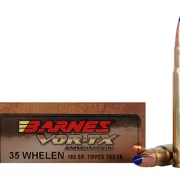 Barnes VOR-TX Ammunition 35 Whelen 180 Grain TTSX Polymer Tipped