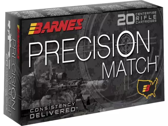 Barnes Precision Match Ammunition 5.56x45mm NATO 69 Grain Open Tip Match 1000 Rounds