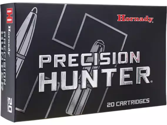 Hornady Precision Hunter Ammunition 7mm Winchester Short Magnum (WSM) 162 Grain ELD-X 500 Round